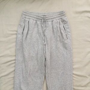 Brandy Melville Light Grey Rosa Sweatpants